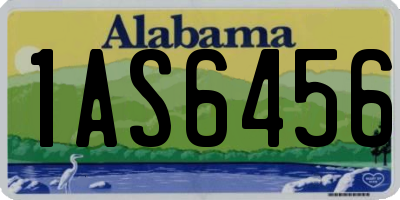 AL license plate 1AS6456