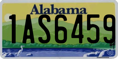 AL license plate 1AS6459
