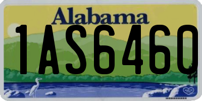 AL license plate 1AS6460