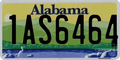 AL license plate 1AS6464