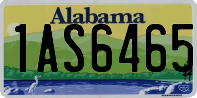 AL license plate 1AS6465