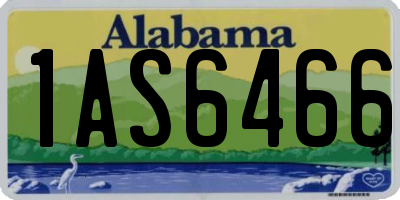 AL license plate 1AS6466