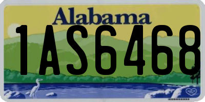 AL license plate 1AS6468