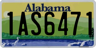 AL license plate 1AS6471