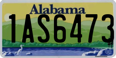 AL license plate 1AS6473