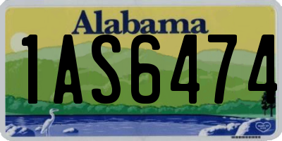 AL license plate 1AS6474
