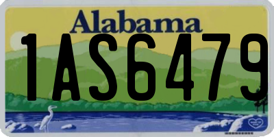 AL license plate 1AS6479