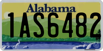 AL license plate 1AS6482