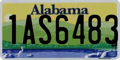 AL license plate 1AS6483