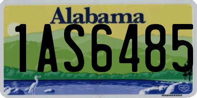 AL license plate 1AS6485