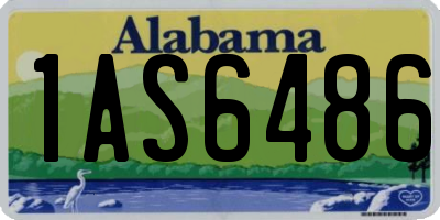 AL license plate 1AS6486
