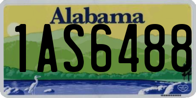 AL license plate 1AS6488