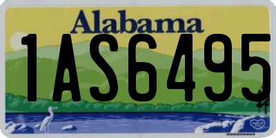 AL license plate 1AS6495