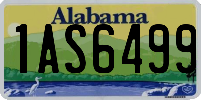 AL license plate 1AS6499
