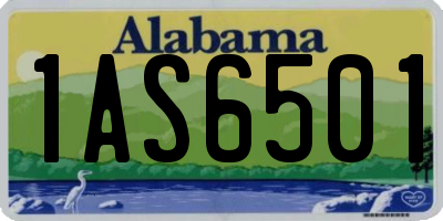 AL license plate 1AS6501