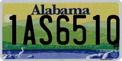 AL license plate 1AS6510