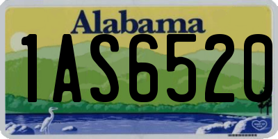 AL license plate 1AS6520