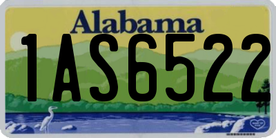 AL license plate 1AS6522