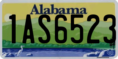AL license plate 1AS6523