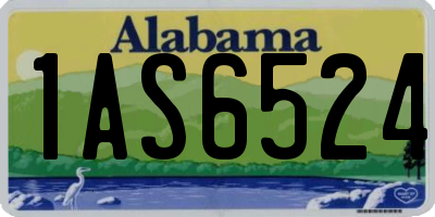 AL license plate 1AS6524