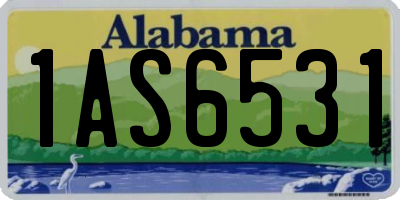 AL license plate 1AS6531