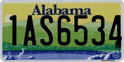AL license plate 1AS6534