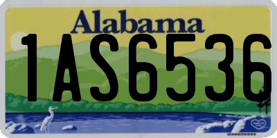 AL license plate 1AS6536