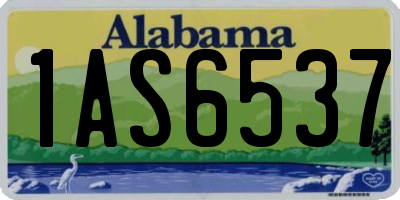 AL license plate 1AS6537