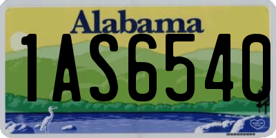 AL license plate 1AS6540