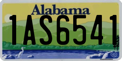 AL license plate 1AS6541