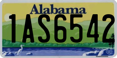AL license plate 1AS6542