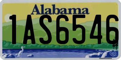 AL license plate 1AS6546