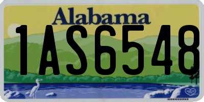 AL license plate 1AS6548
