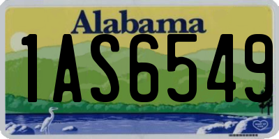 AL license plate 1AS6549