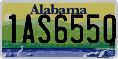 AL license plate 1AS6550