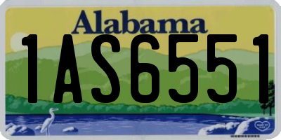 AL license plate 1AS6551
