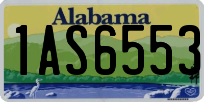 AL license plate 1AS6553