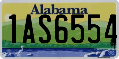 AL license plate 1AS6554