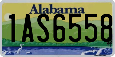 AL license plate 1AS6558