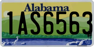 AL license plate 1AS6563