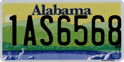 AL license plate 1AS6568