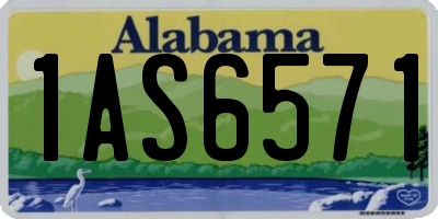 AL license plate 1AS6571