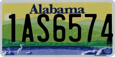 AL license plate 1AS6574