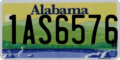 AL license plate 1AS6576