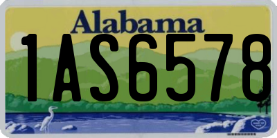 AL license plate 1AS6578