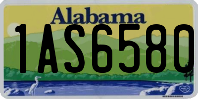 AL license plate 1AS6580