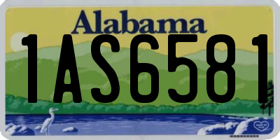 AL license plate 1AS6581