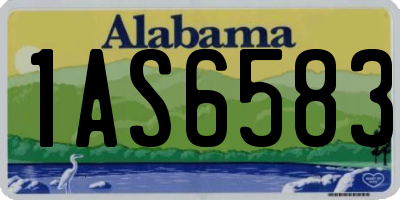 AL license plate 1AS6583