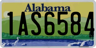 AL license plate 1AS6584