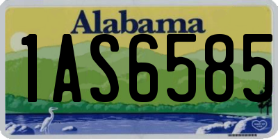 AL license plate 1AS6585